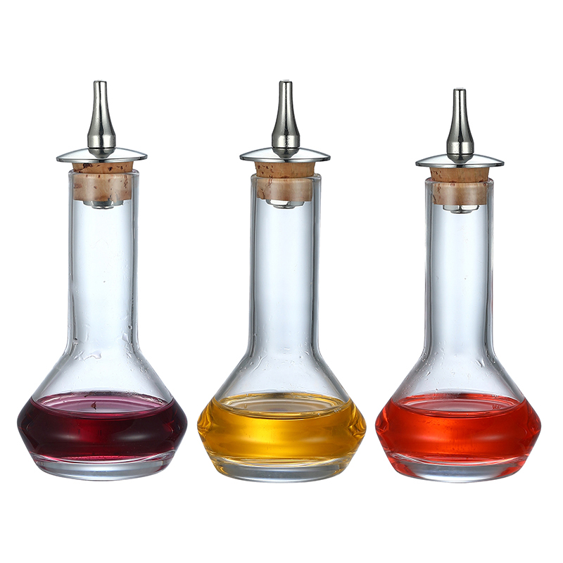 Bitters Bottle Set - Bottiglia per bicchieri in vetro da